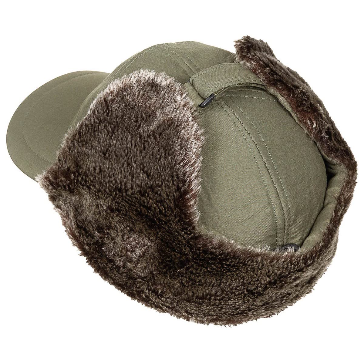 Fox Outdoor Unisex Cap with Earmuffs – Olive Fleece One Size