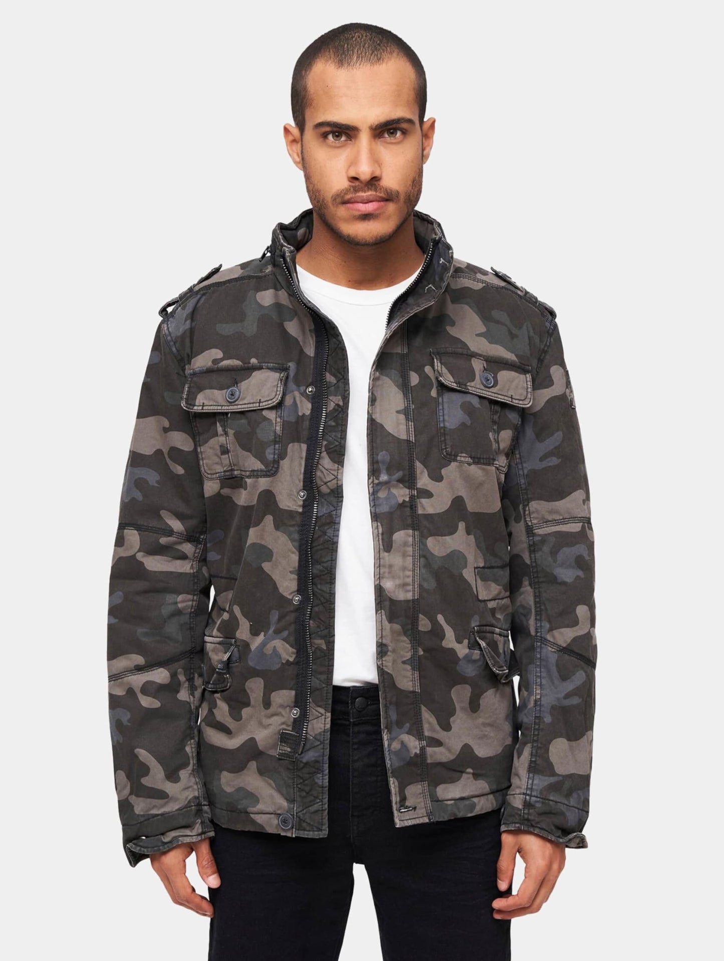Brandit Britannia Winter Jacket Dark Camo 5XL – Men’s Plus Size Coat