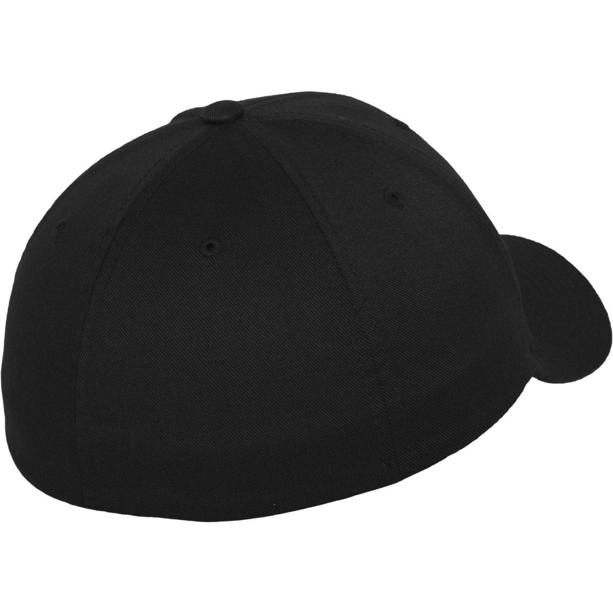 Flexfit Wooly Combed Cap Black L/XL – Stretchable Fitted Baseball Hat