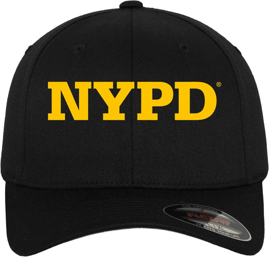 Merchcode NYPD 3D Logo Flexfit Cap Black S/M – Official Baseball Hat