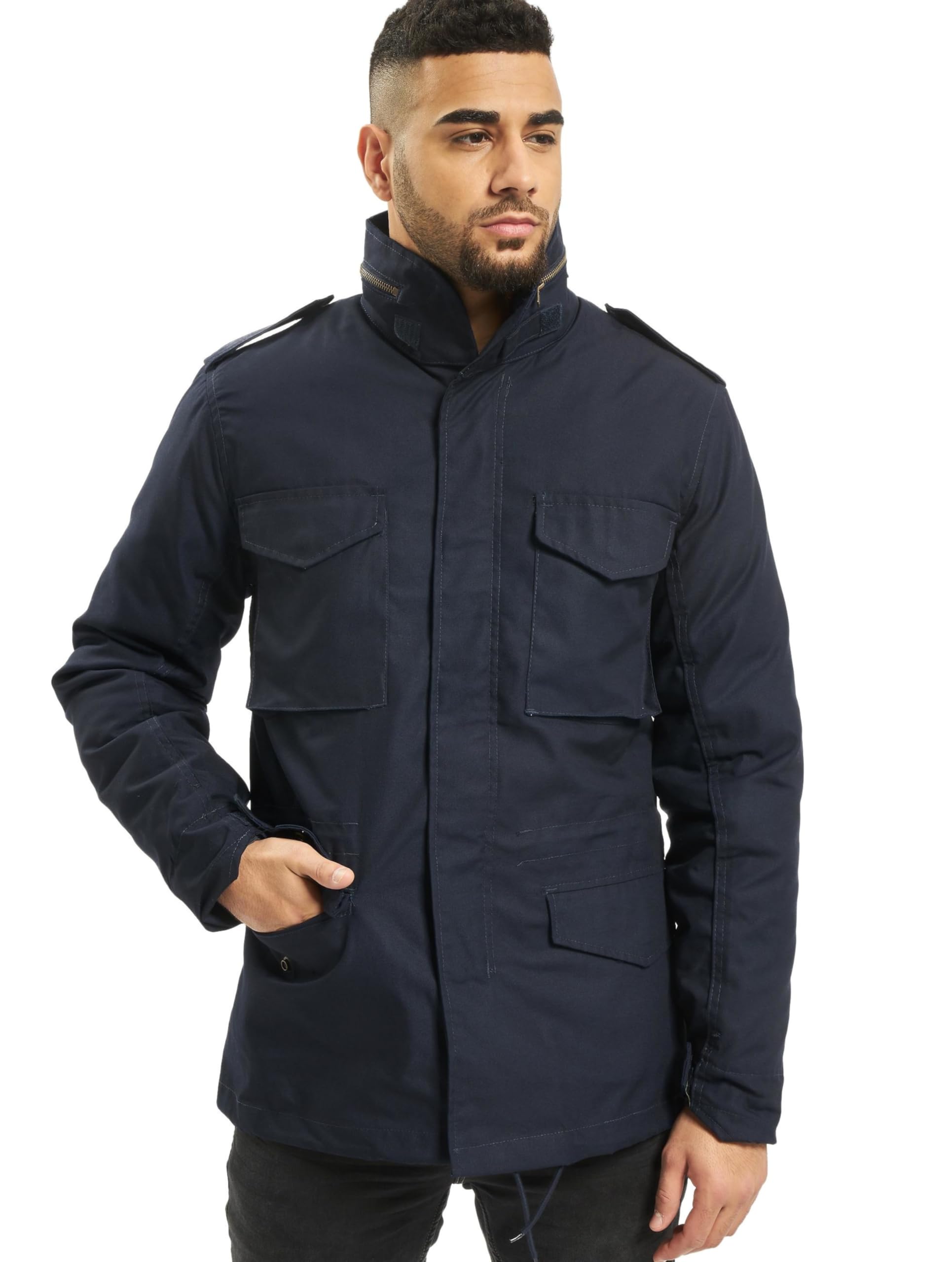 Brandit Men’s M65 Standard Jacket Navy – Classic Military Field Coat 7XL