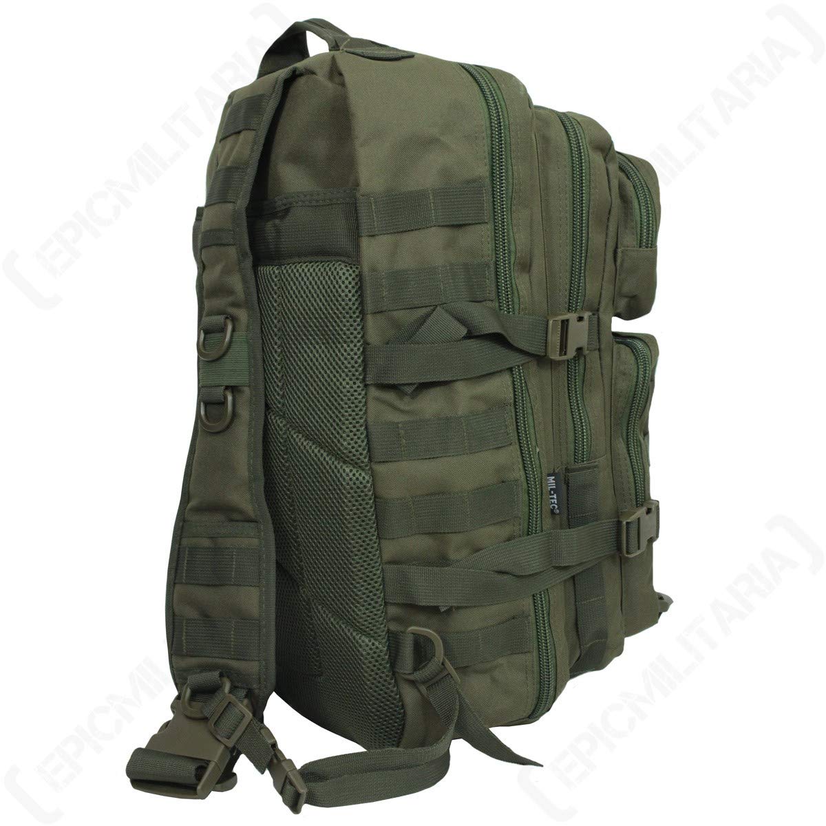 Mil-Tec Single Strap Assault Pack Olive Drab 29L – Tactical Sling Army Backpack