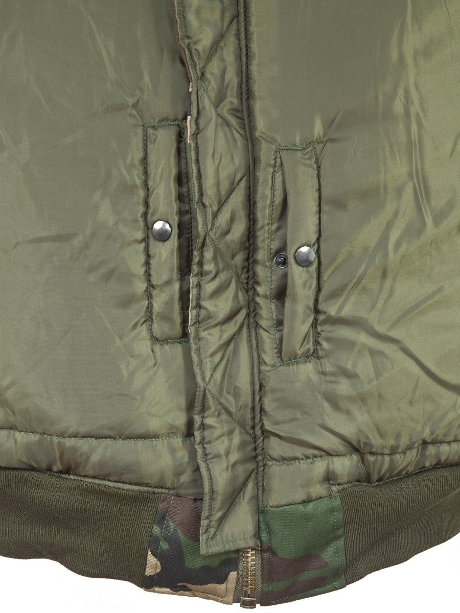 Mil-Tec Men’s MA-1 Flight Jacket – Olive Green Bomber (Size XXL)