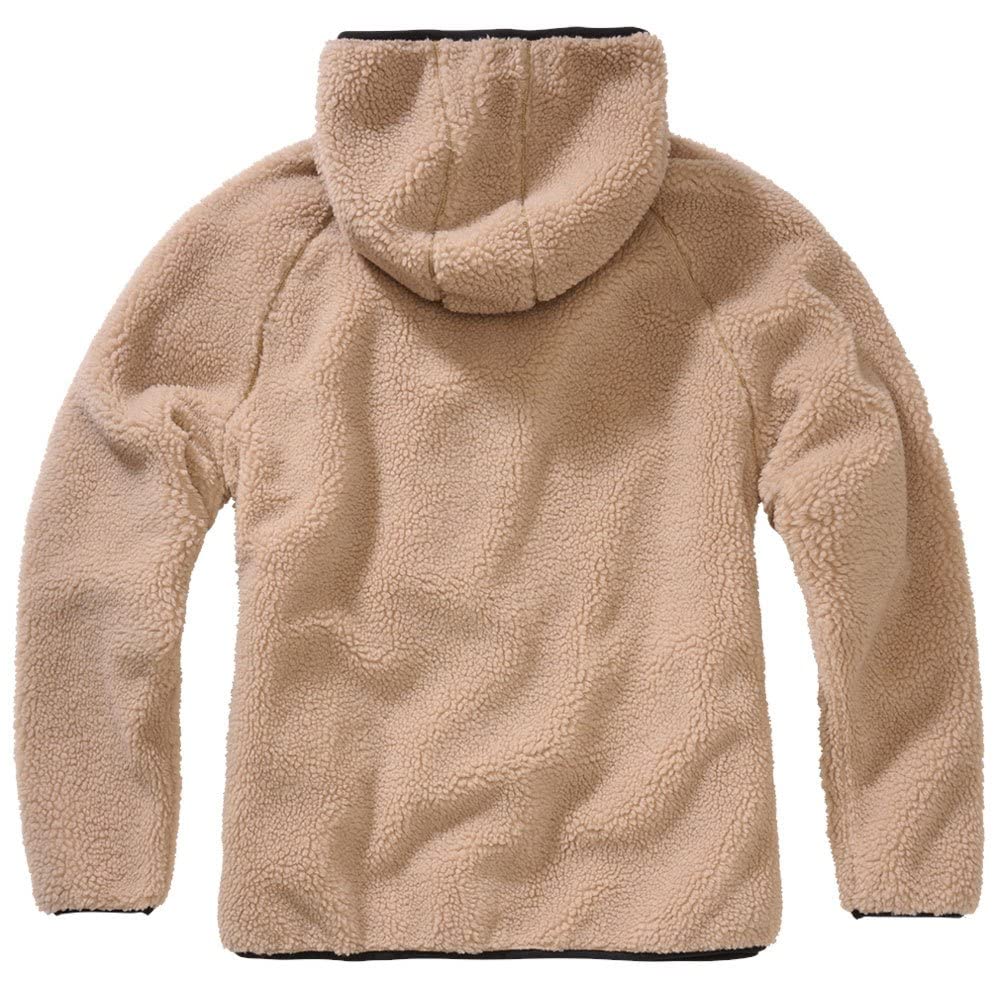 Brandit Women’s Teddy Fleece Jacket with Hood – Warm Winter Outerwear