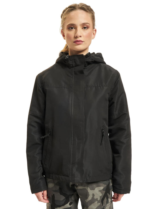 Brandit Women’s Windbreaker Black 3XL – Frontzip Plus Size Jacket