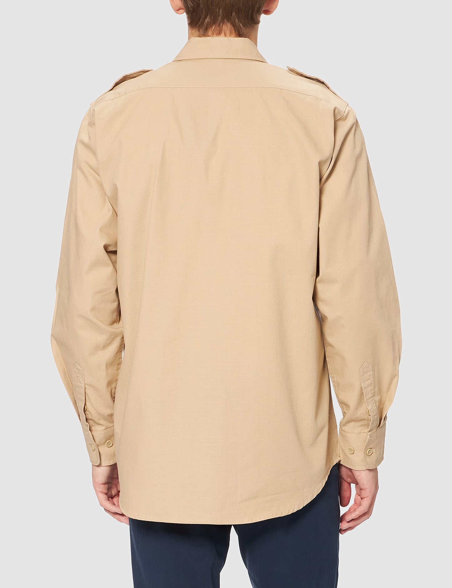 Mil-Tec Long Sleeve Tropical Shirt (Khaki, 2XL)