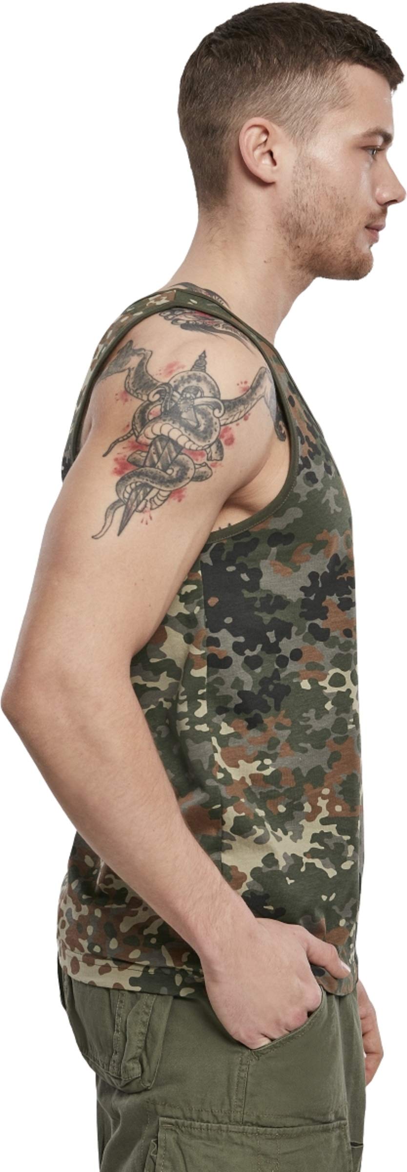 Brandit Men’s Flecktarn Camo Cotton Tank Top M | Casual & Training Wear