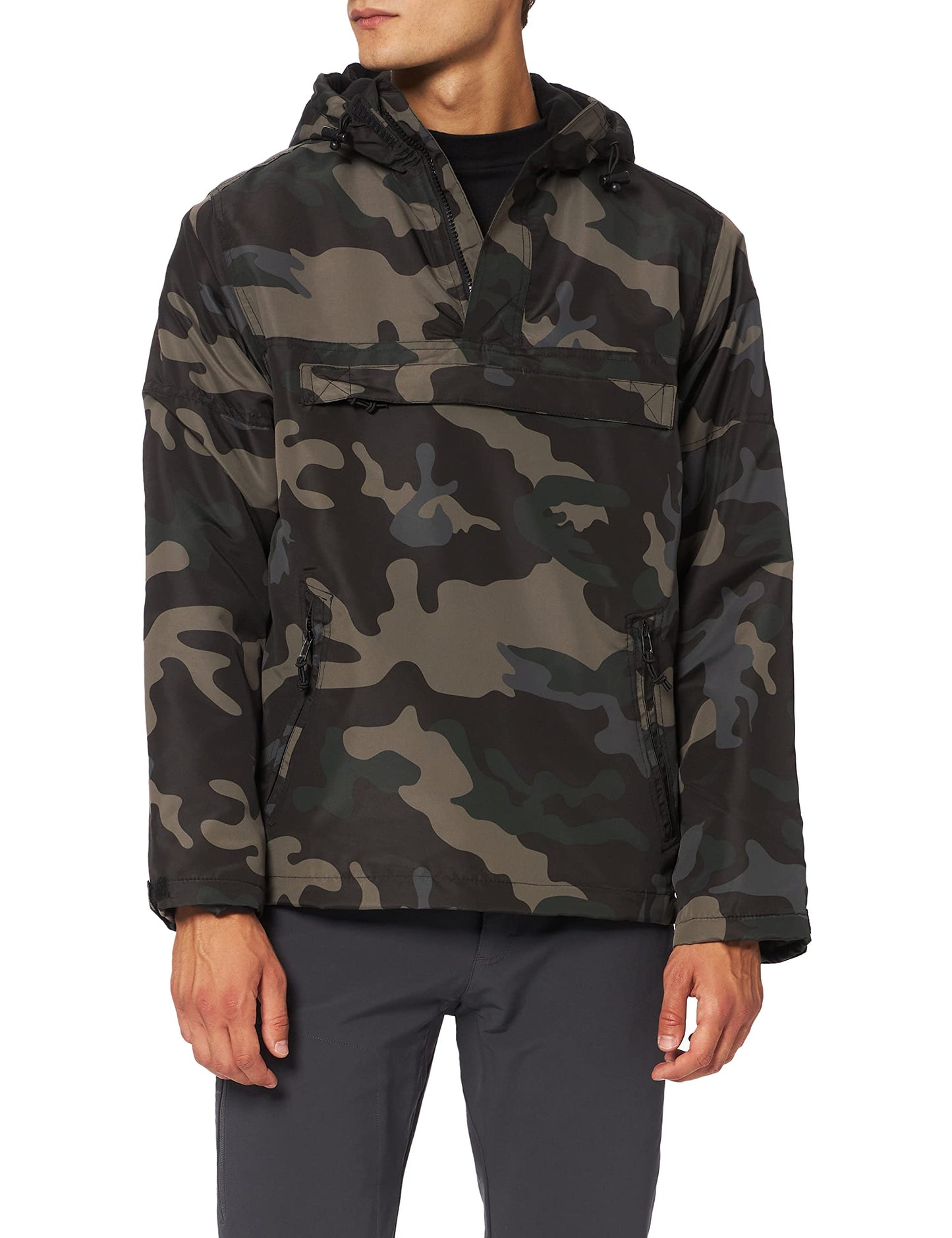 Brandit Men’s Windbreaker Jacket – Fleece-Lined Outdoor Coat