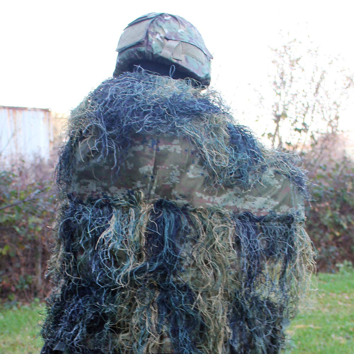 Mil-Tec Ghillie Cover Anti-Fire 140x100cm Digital Woodland Camo