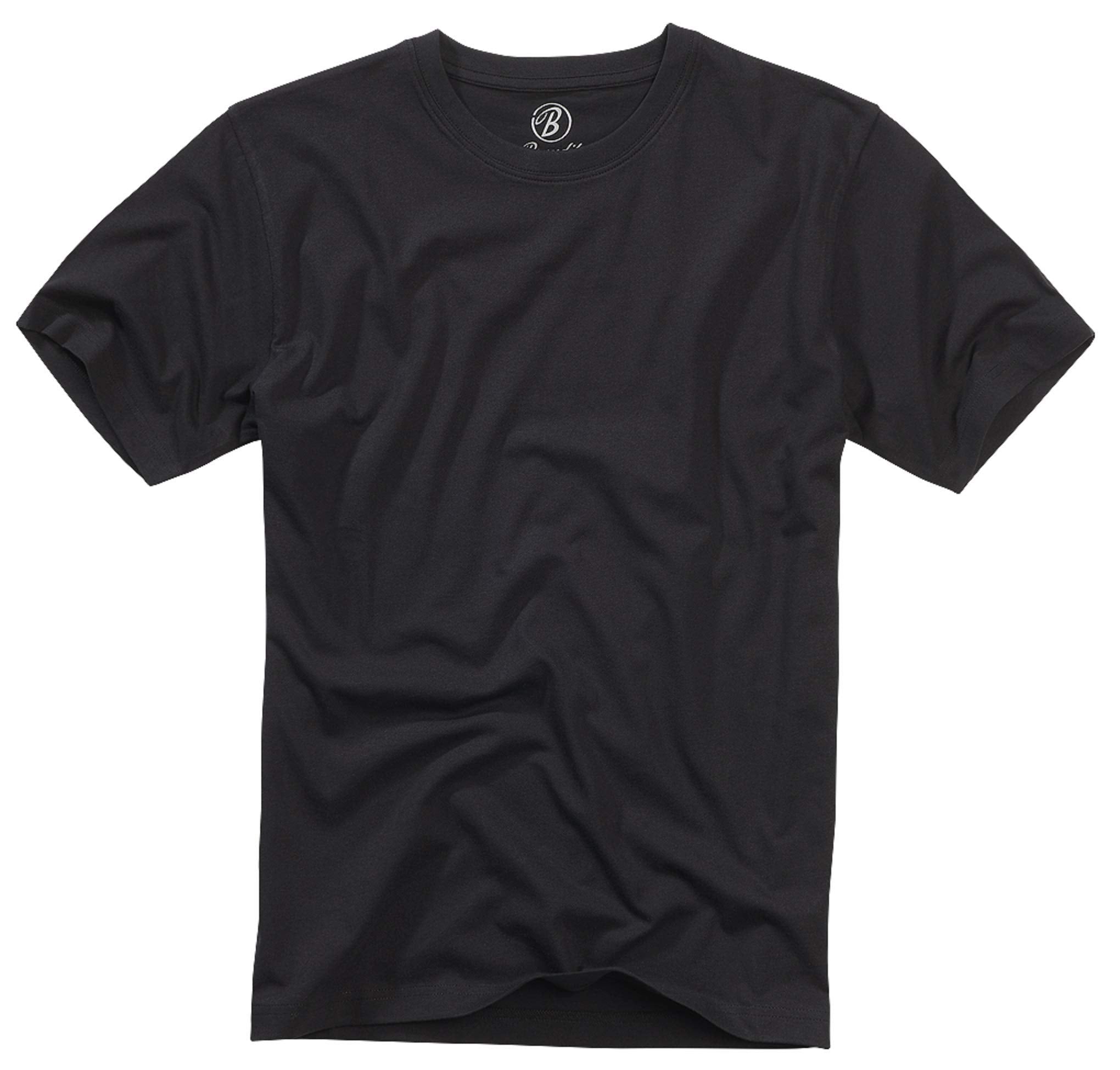Brandit Men’s Black Cotton T-Shirt 7XL | Casual, Training & Outdoor Wear