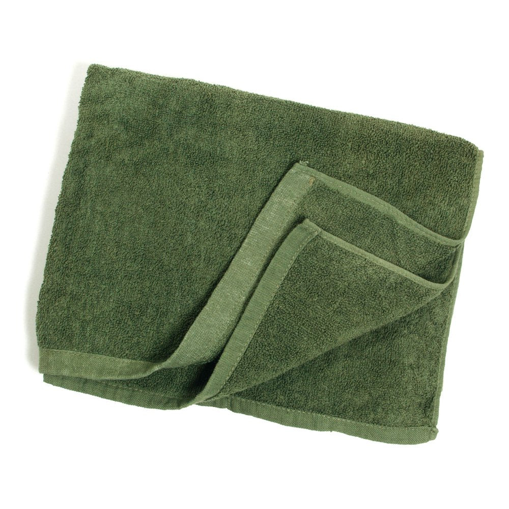 MIL-TEC Bath Towel Compact Size Terry Cloth Cotton 110X50cm - OLIVE DRAB