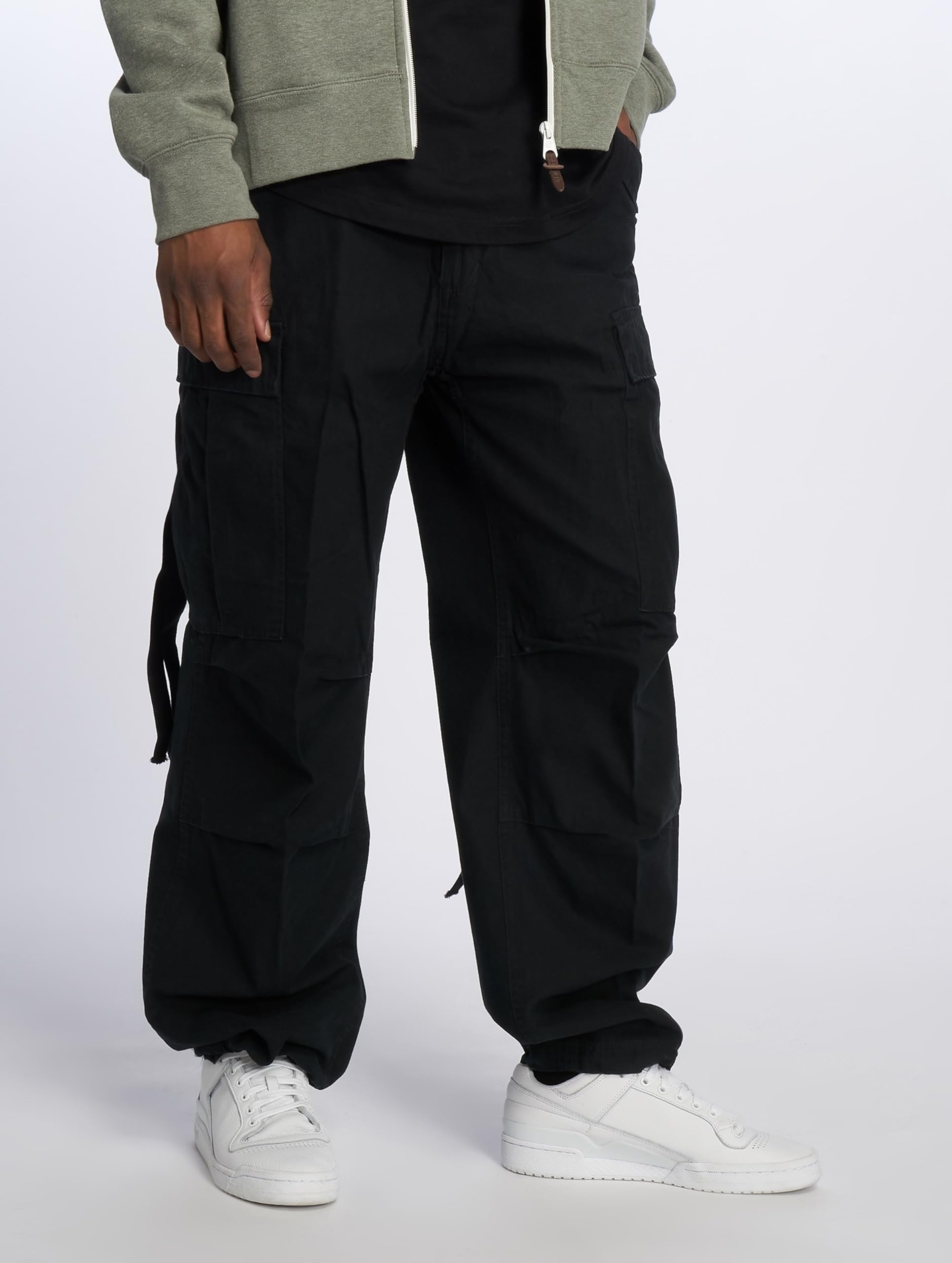 Brandit M-65 Vintage Trousers Black 4XL – Men’s Vintage Cargo Pants