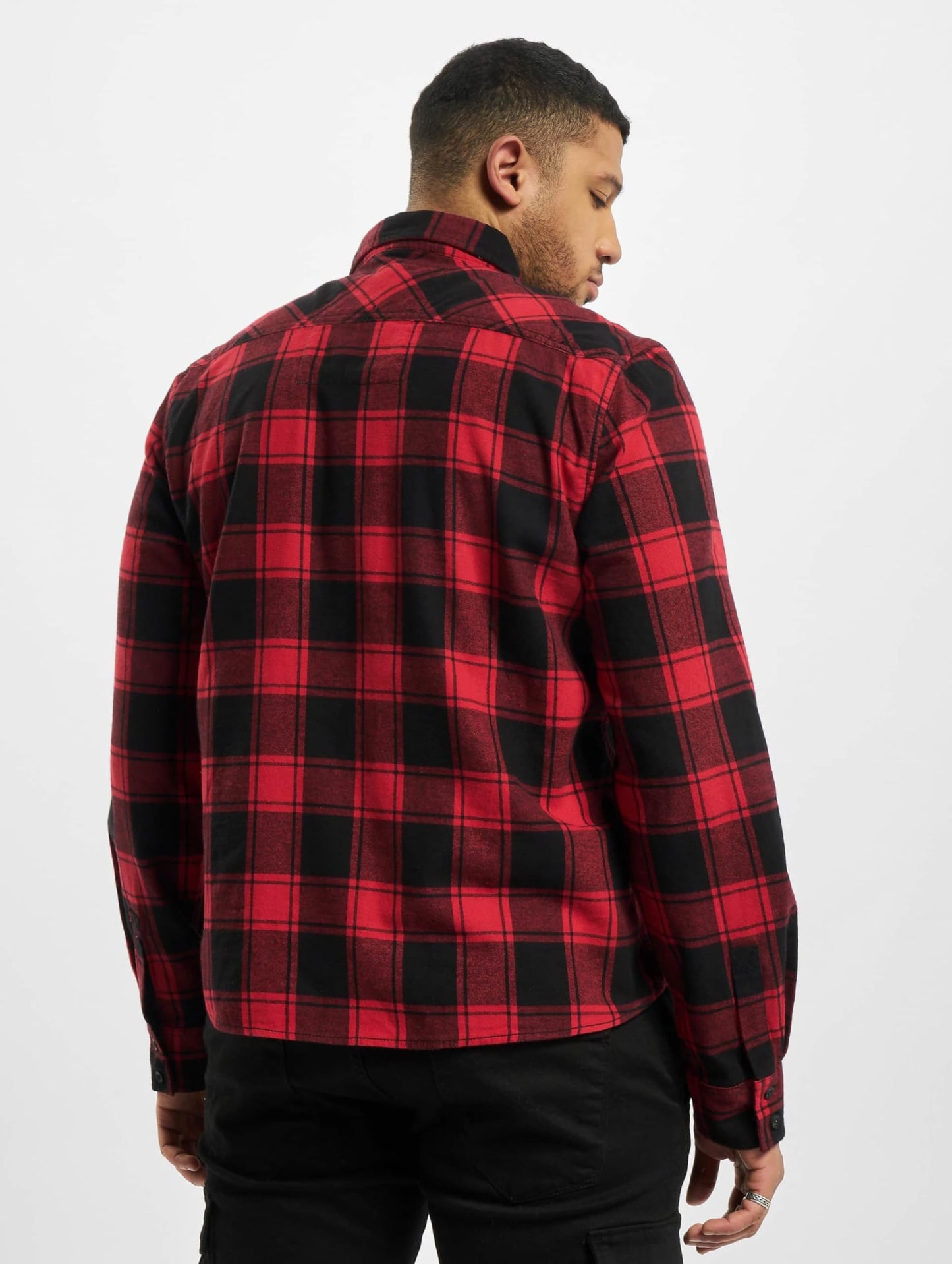 Brandit Men's Check Shirt Red/Black Size 7XL