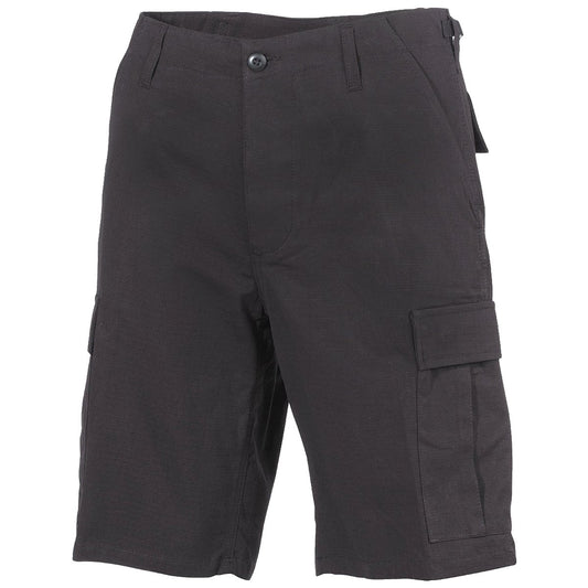 MFH Men's US BDU Bermuda Shorts Ripstop Black Size XXL