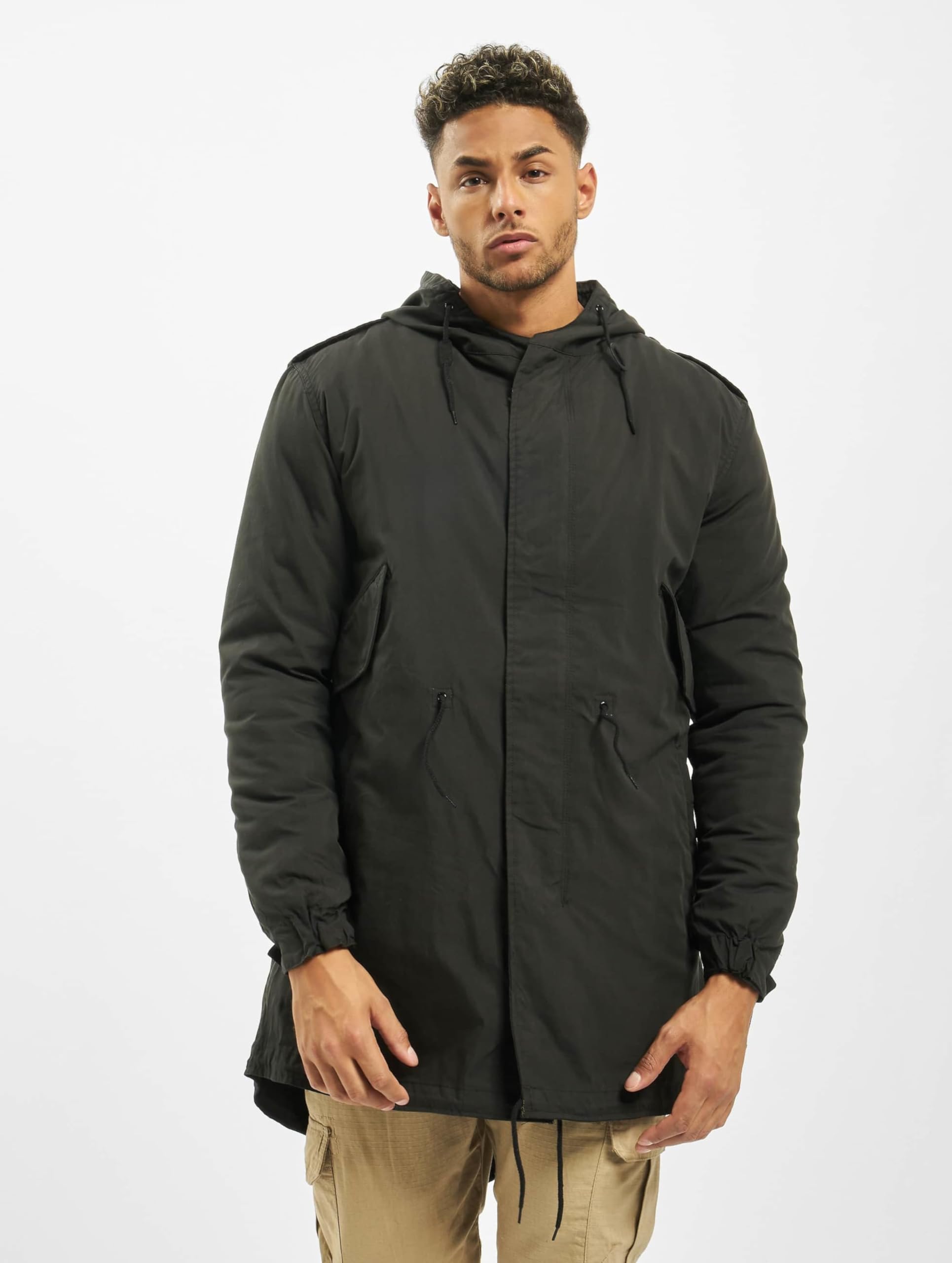 Brandit Men’s M51 US Parka Black – Vintage Military Winter Jacket XL