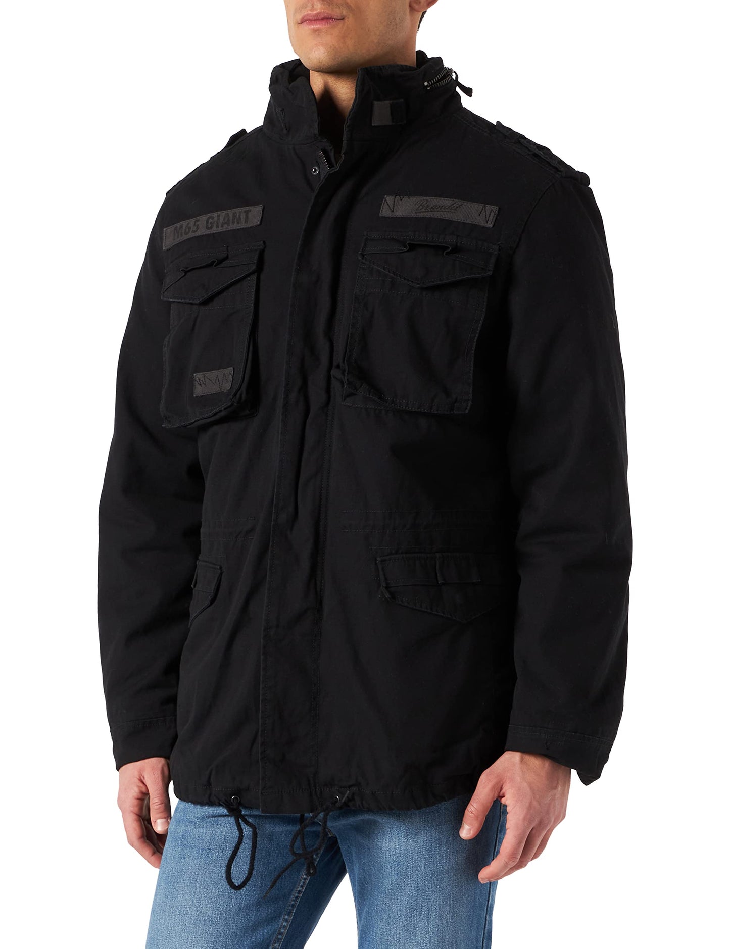Brandit Men’s M-65 Giant Jacket Black – Vintage Military Field Coat S