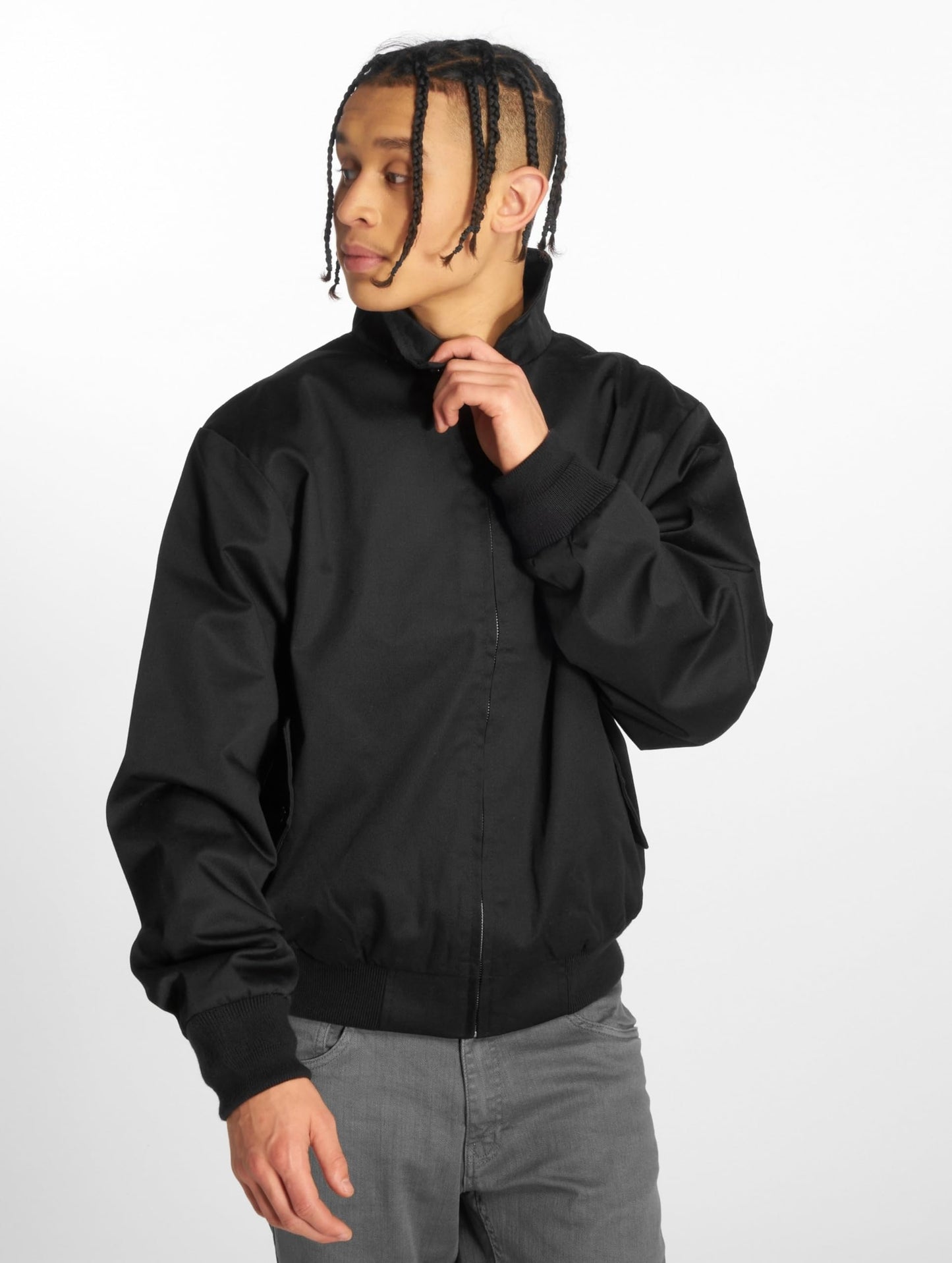 Brandit Men’s Lord Canterbury Jacket Black – Classic Harrington Style M