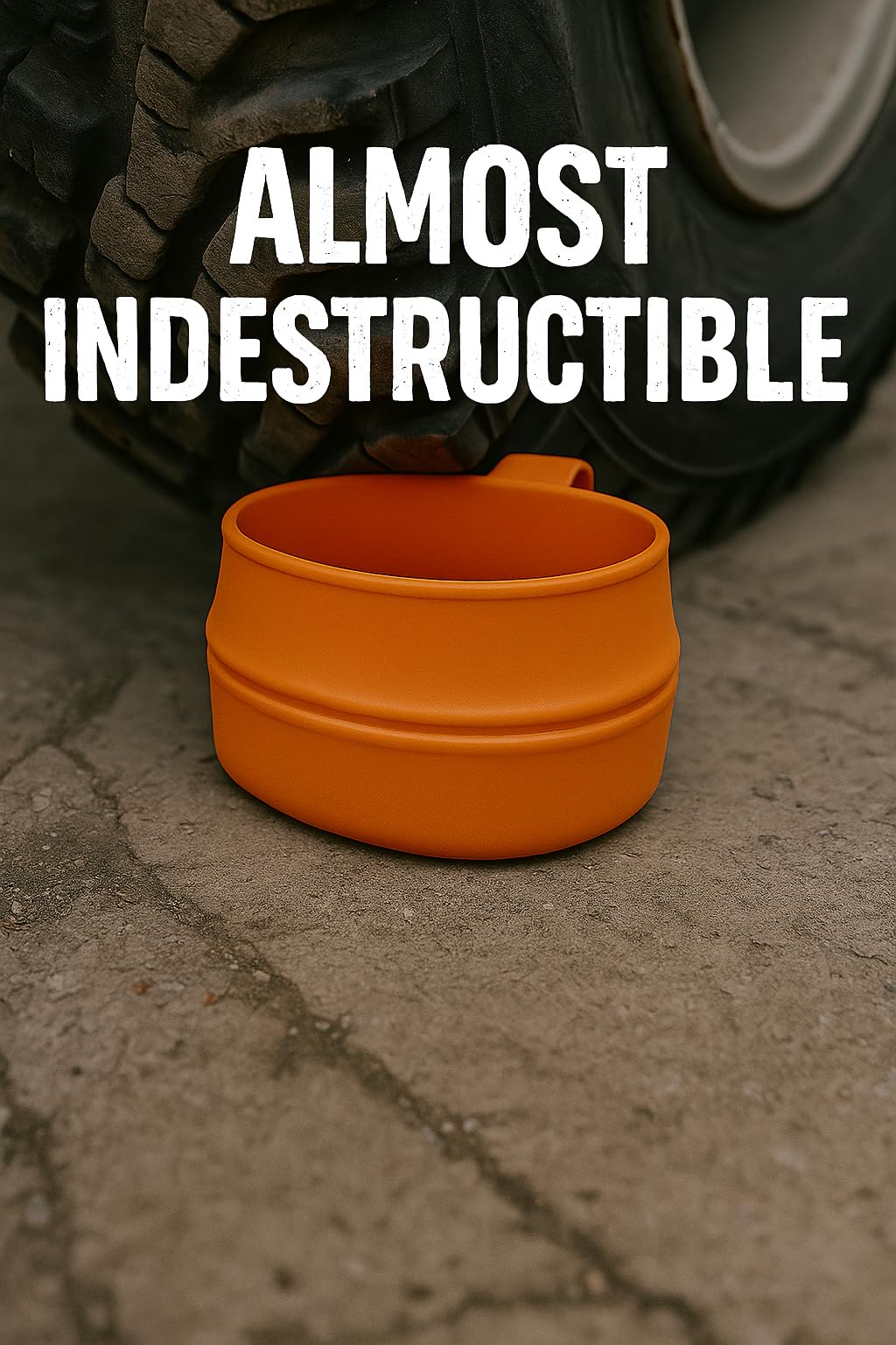 Wildo Fold-A-Cup Large size – Orange Foldable, BPA-Free TPR Camping Cup,Super Lightweight, Made in Sweden – Original & Compact Portable Drinkware