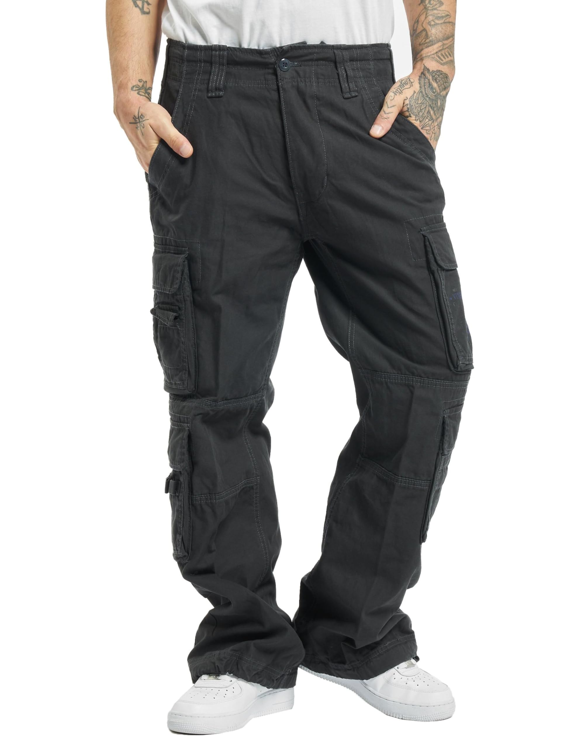 Brandit Pure Vintage Pants 1003 Anthracite 3XL – Men’s Cargo Trousers