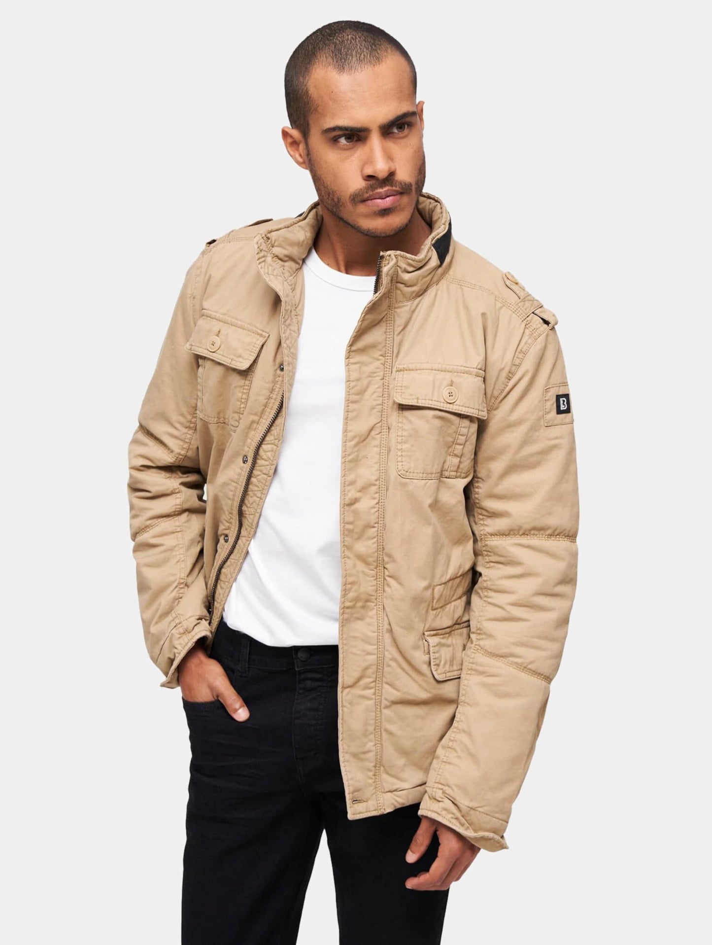 Brandit Britannia Winter Jacket Camel 5XL – Men’s Plus Size Coat