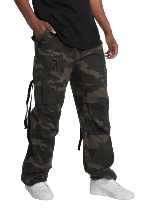 Brandit M-65 Vintage Trousers Dark Camo Size XL