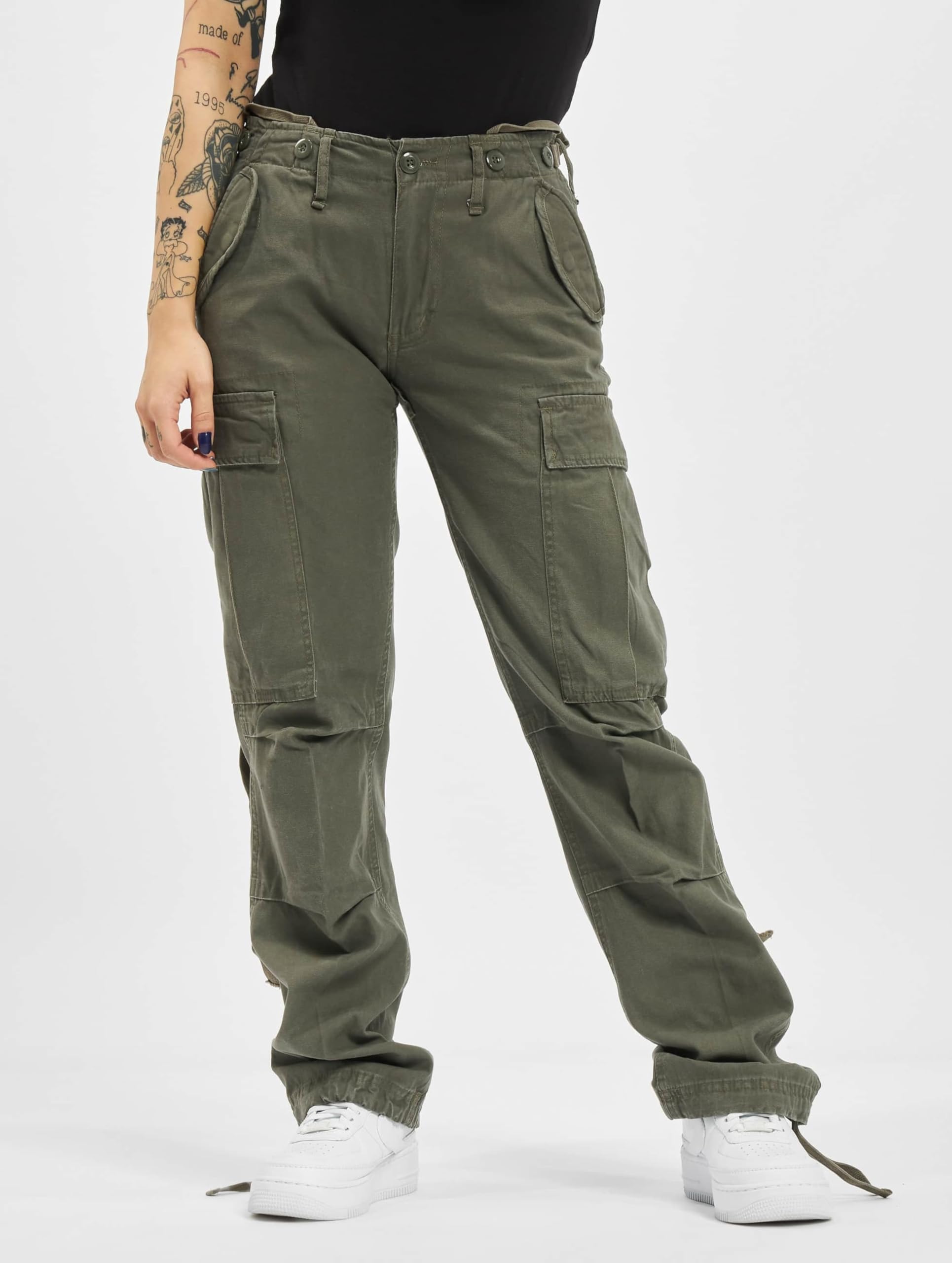 Brandit Women’s M65 Pants Olive Size 27 – Military Cargo Trousers