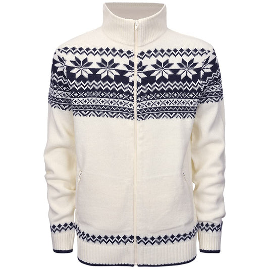 Brandit Men’s Norweger Cardigan Black | Warm Knit Winter Sweater Jacket