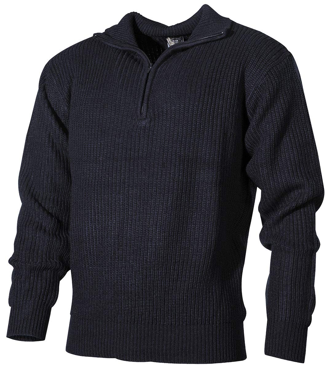 MFH Men’s Navy Sweater – Navy Blue Acrylic Knit Pullover