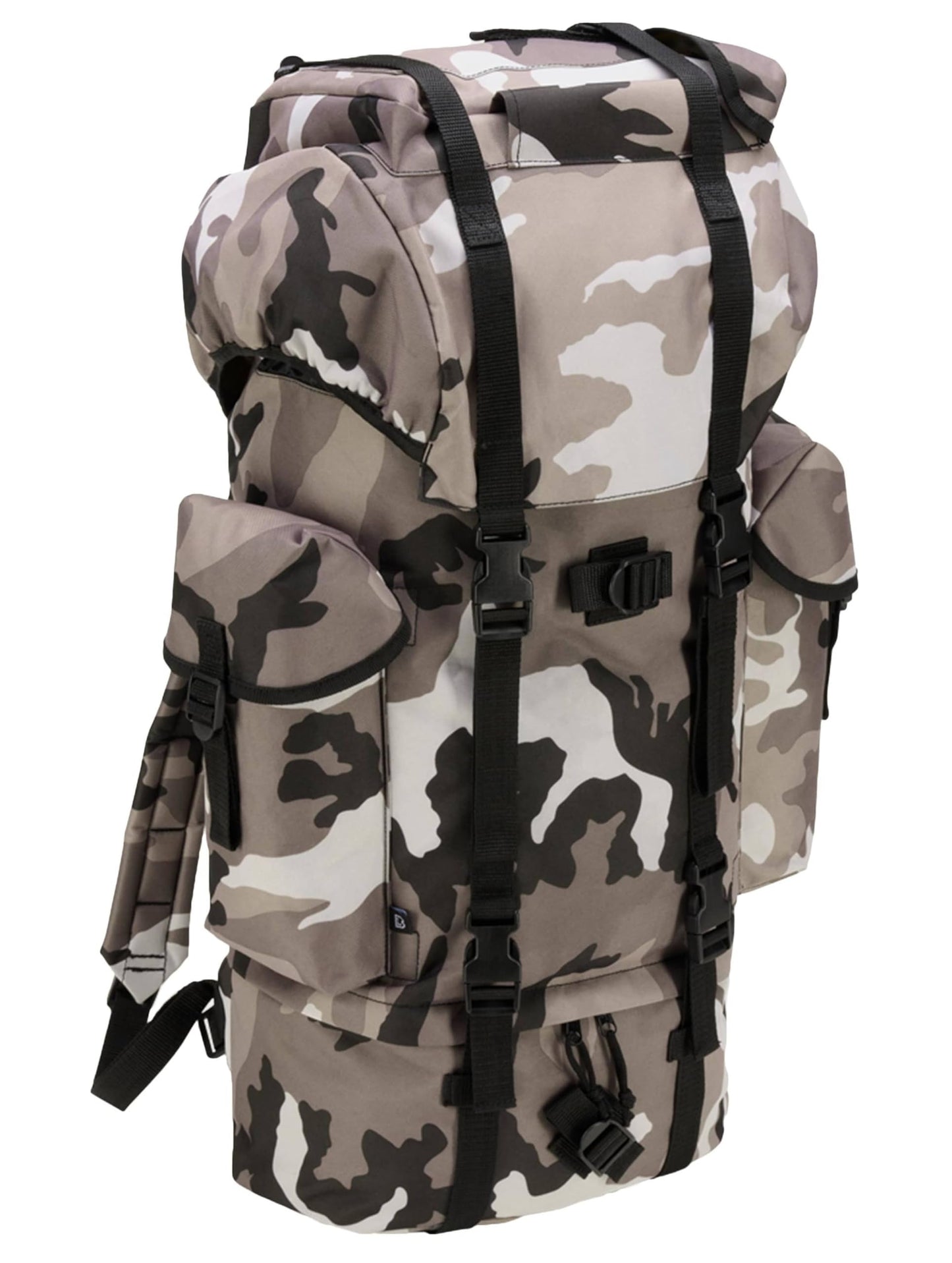Brandit Combat Rucksack – Urban, 65L, Military Army Backpack with Side Pockets