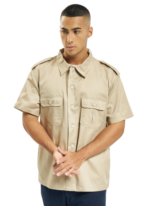 Brandit Men's Shirt 1/2 Beige Size 6XL