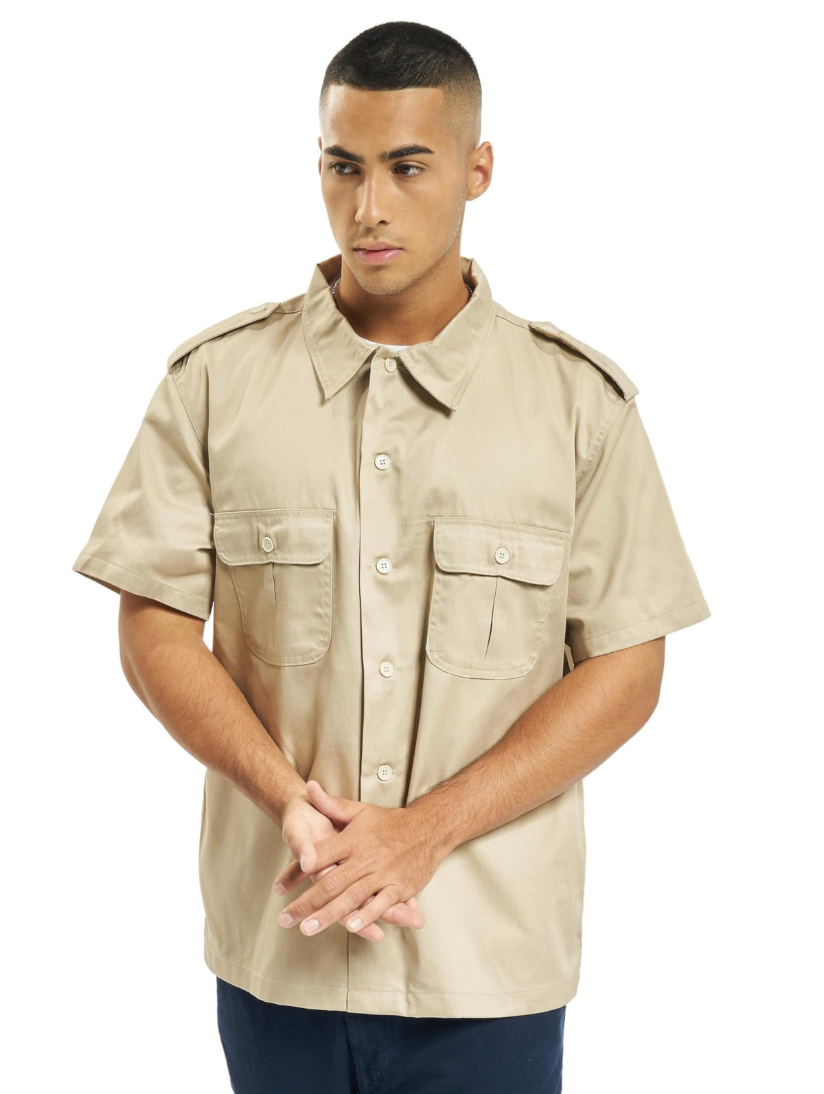 Brandit US Shirt Short Sleeve Beige