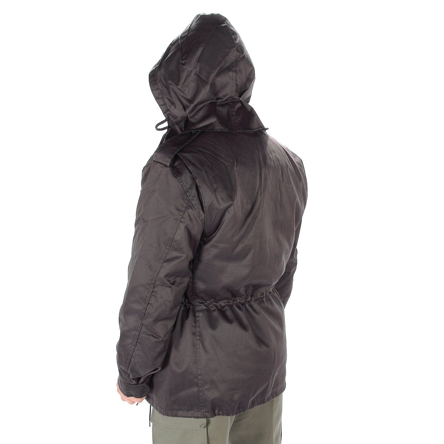 Mil-Tec Men’s M65 Field Jacket – Black Tactical Army Coat 3XL