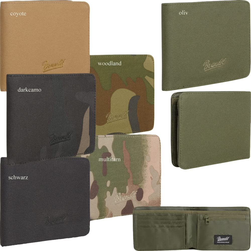 Brandit Classic Wallet – Men’s, Durable Everyday Folding Wallet