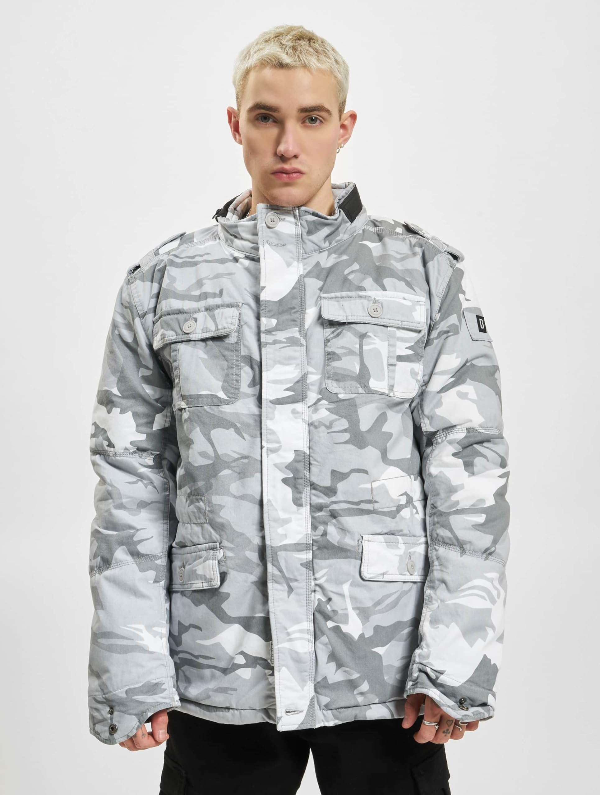 Brandit Britannia Winter Jacket Blizzard Camo L – Men’s Field Jacket