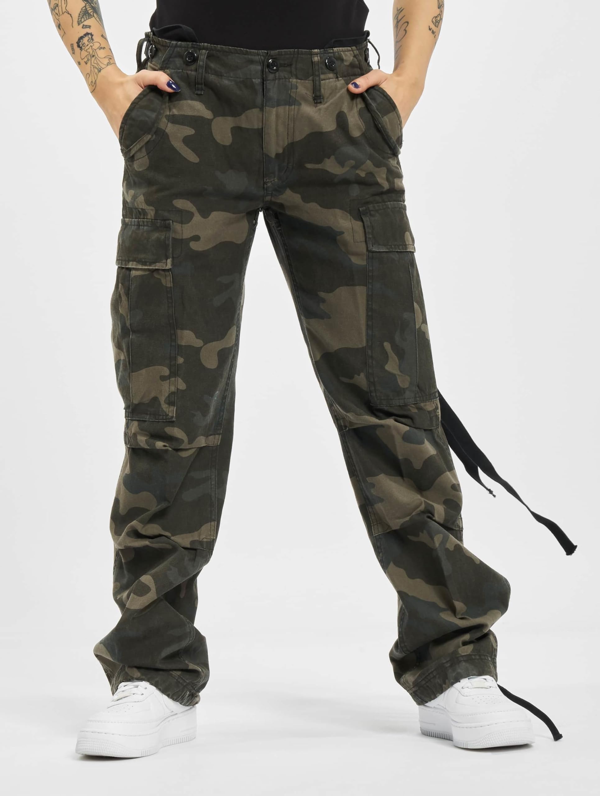 Brandit Women’s M65 Field Trousers Dark Camo 24 – Cargo Army Pants