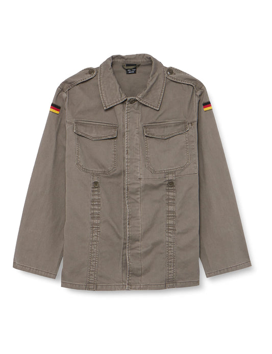 Mil-Tec German Old Style Moleskin Field Jacket (Olive Drab, 34-36 inch - GR0)
