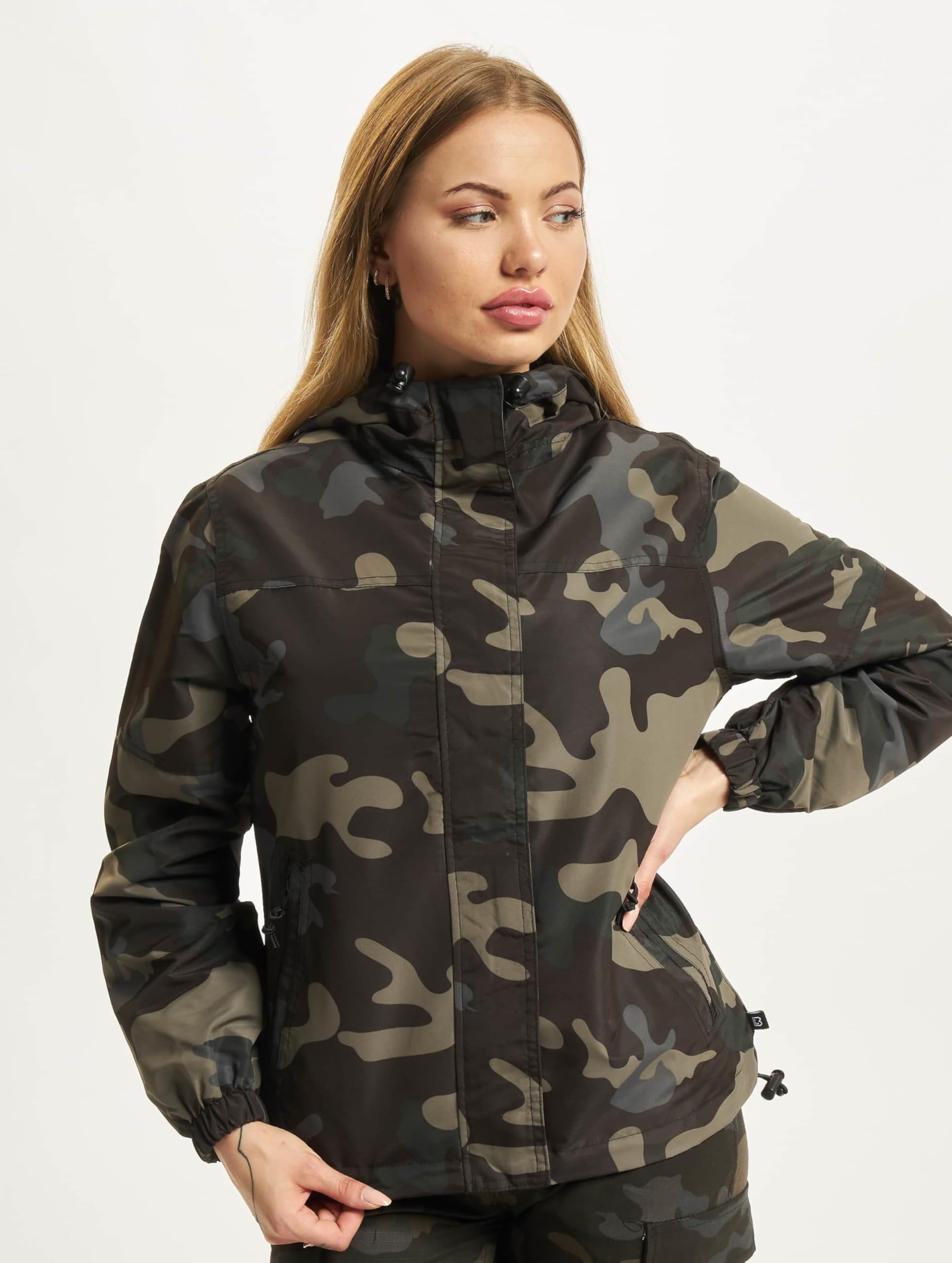 Brandit Ladies Summer Windbreaker – Dark Camo, Size M, Lightweight Jacket