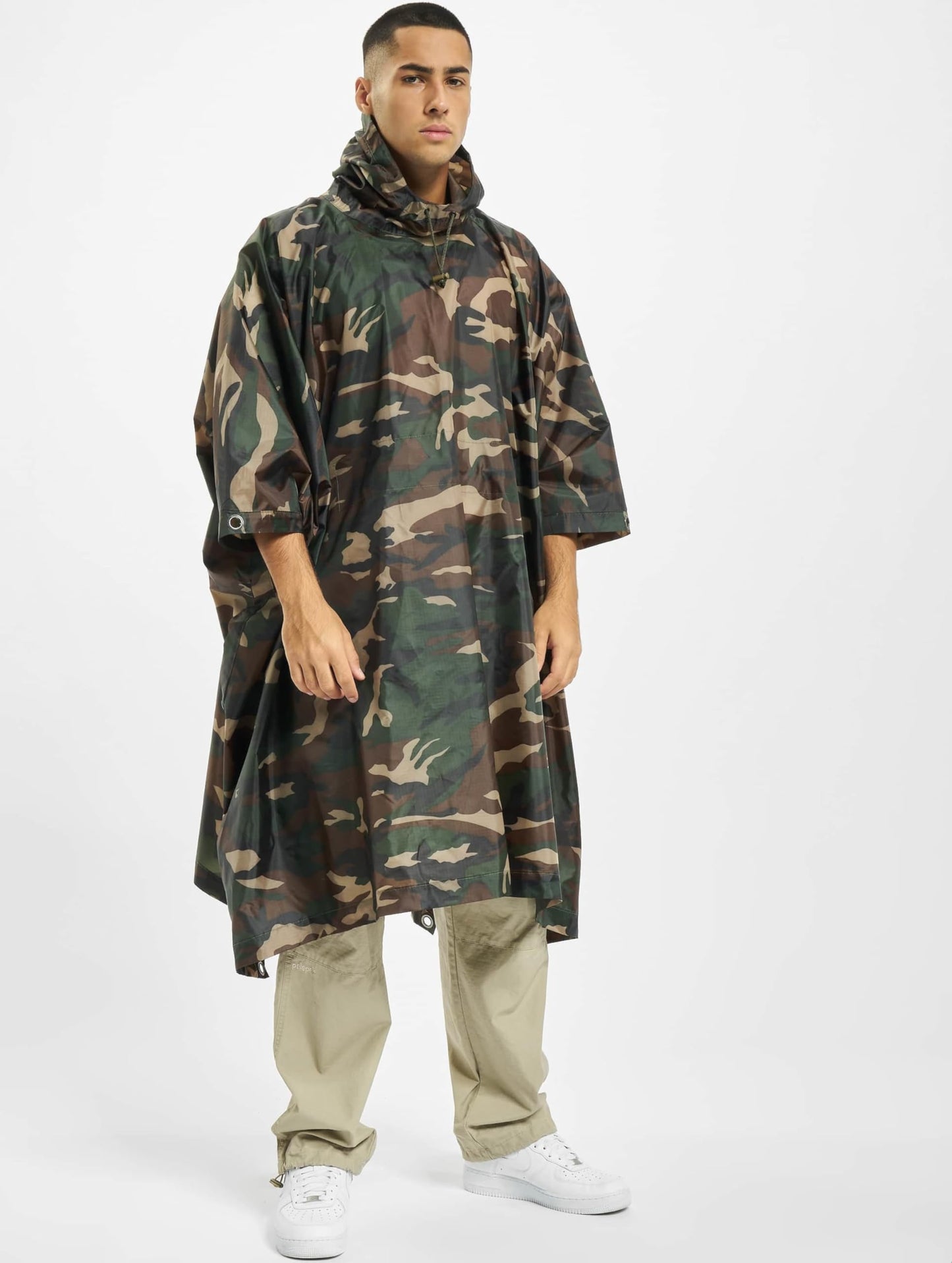 Brandit Unisex Ripstop Rain Poncho – Waterproof Outdoor Survival Jacket