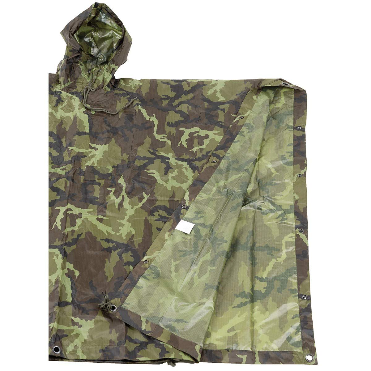 MFH Waterproof Poncho Ripstop – Czech Woodland Camo Tactical