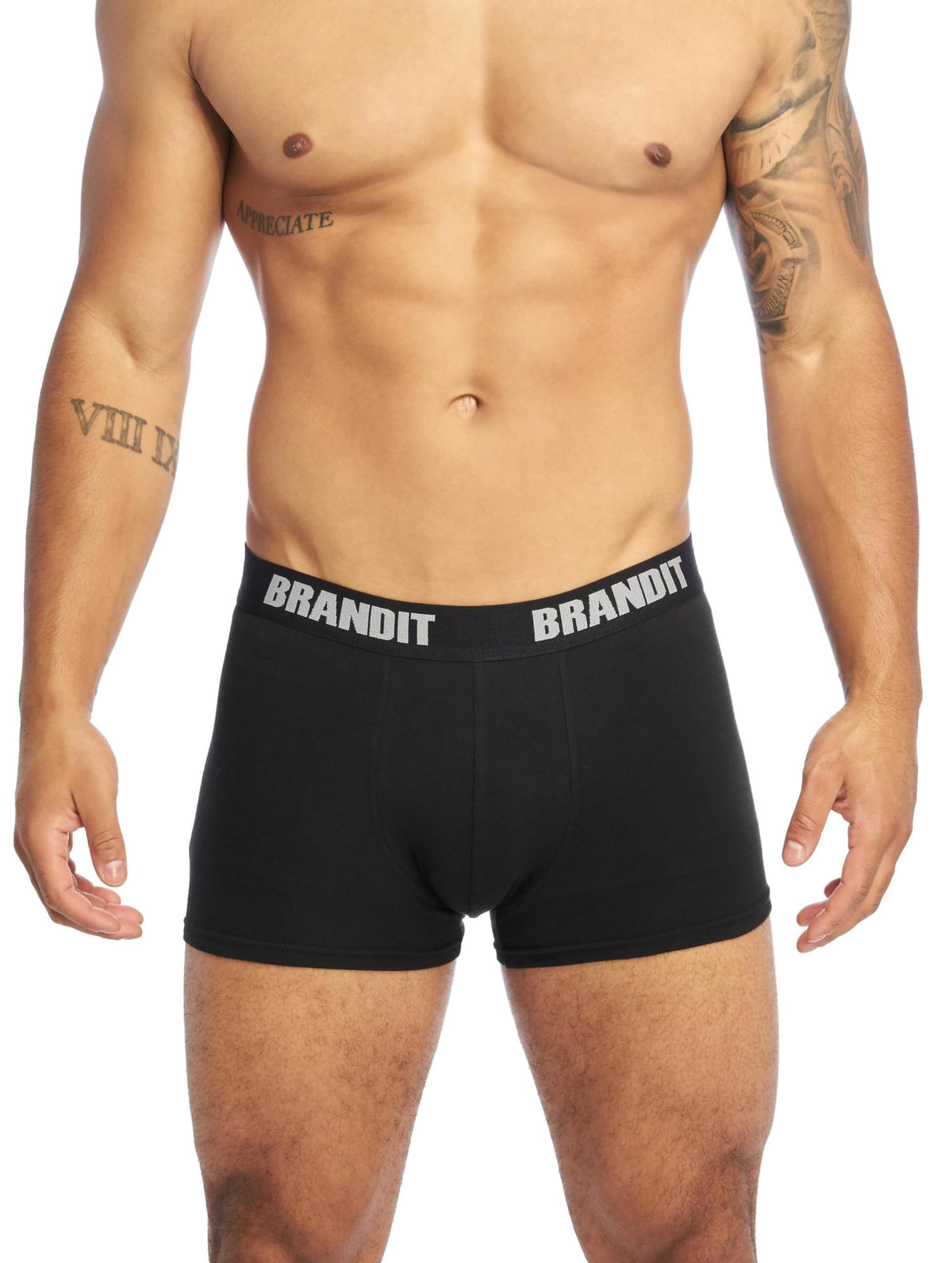 Brandit Boxer Shorts Logo 2 Pack Dark Camo