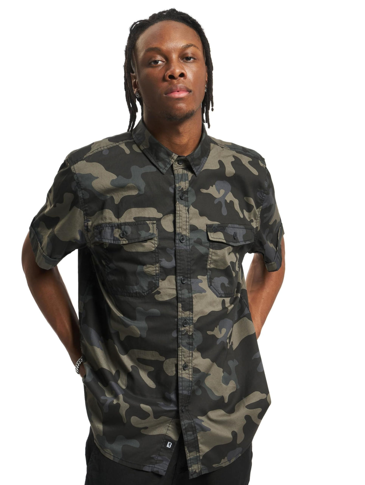 Brandit Roadstar Shirt Short Sleeve Dark Camo