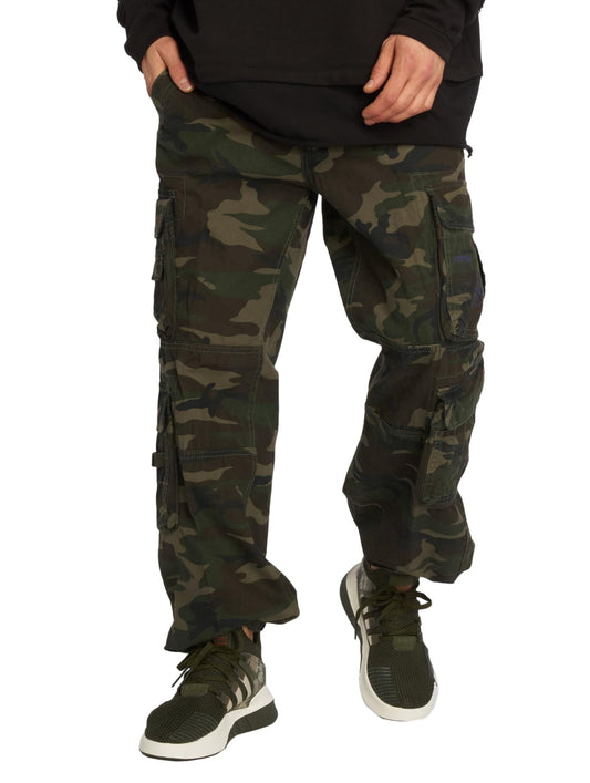 Brandit Pants Pure Vintage 1003, Size:6XL, Color:woodland