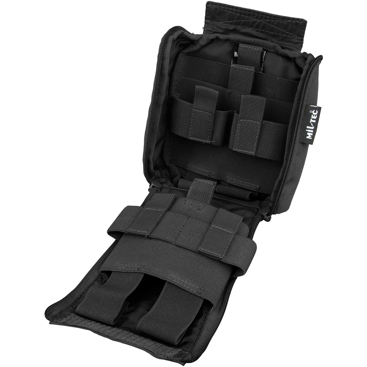 Mil-Tec First Aid Pack Black Tactical Medical Pouch One Size