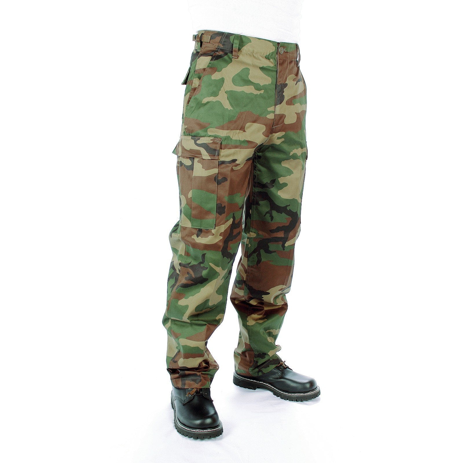 Mil-Tec Ranger BDU Field Pants Woodland Camo Men’s Combat L