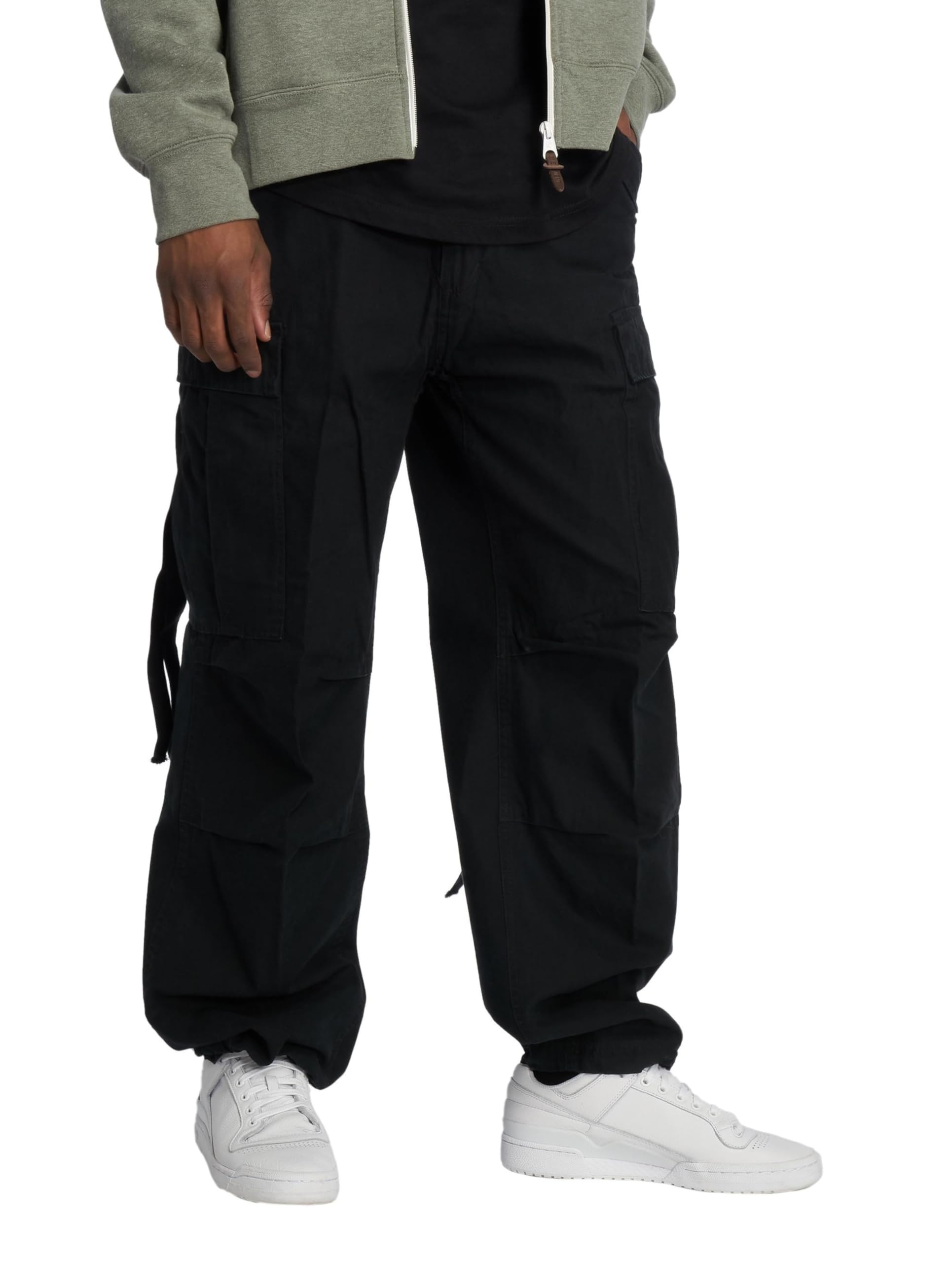 Brandit M-65 Vintage Trousers Black 6XL – Men’s Plus Size Cargo Pants