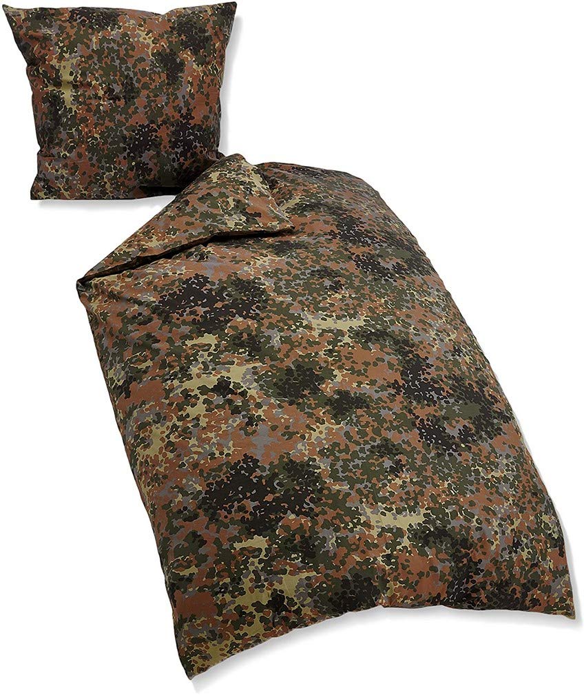 2-Piece Camouflage Bed Linen Set – Army Style Duvet & Pillow Covers