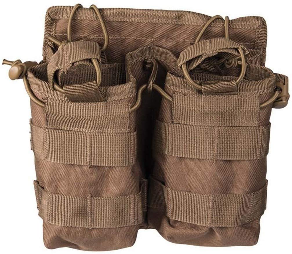 Mil-Tec Double Mag Pouch Open Top Dark Coyote MOLLE Tactical