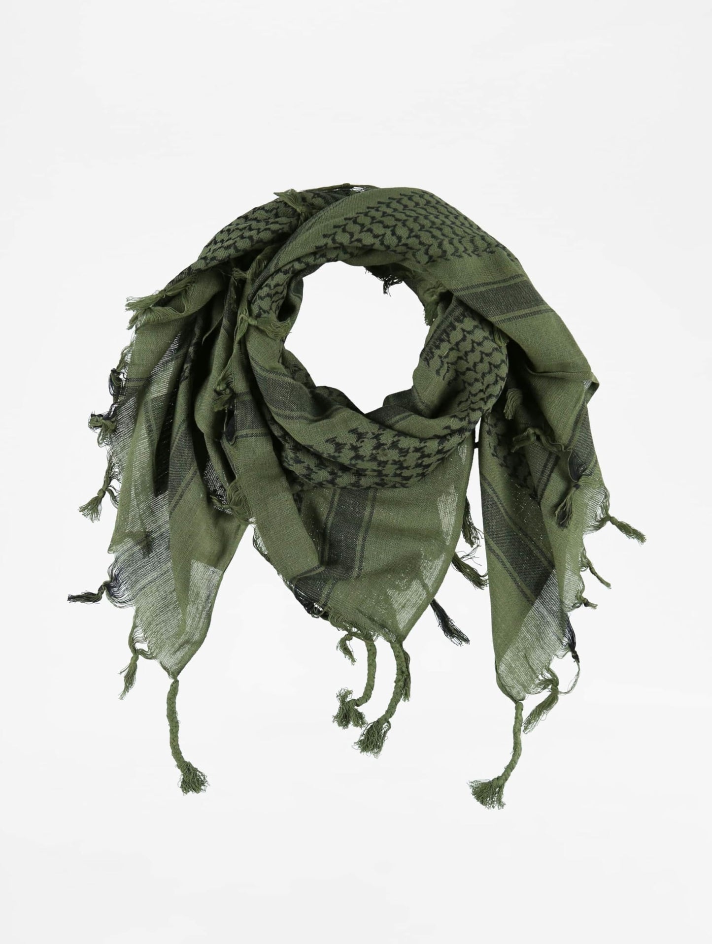 Brandit Shemag Scarf Olive/Black – Tactical Cotton Desert Keffiyeh Wrap