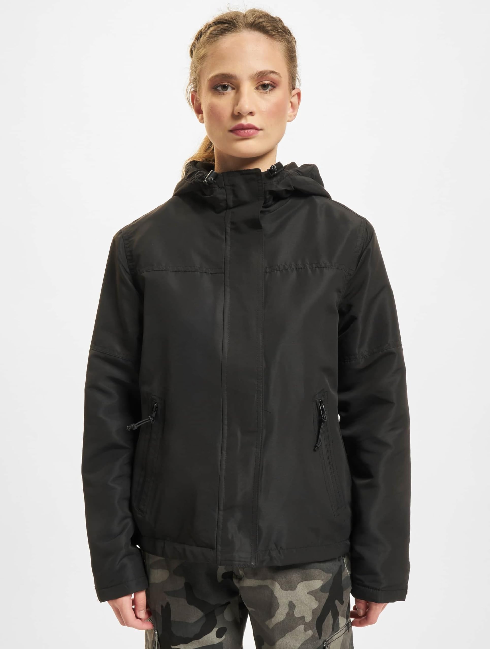Brandit Women’s Windbreaker Black 5XL – Outdoor Frontzip Jacket