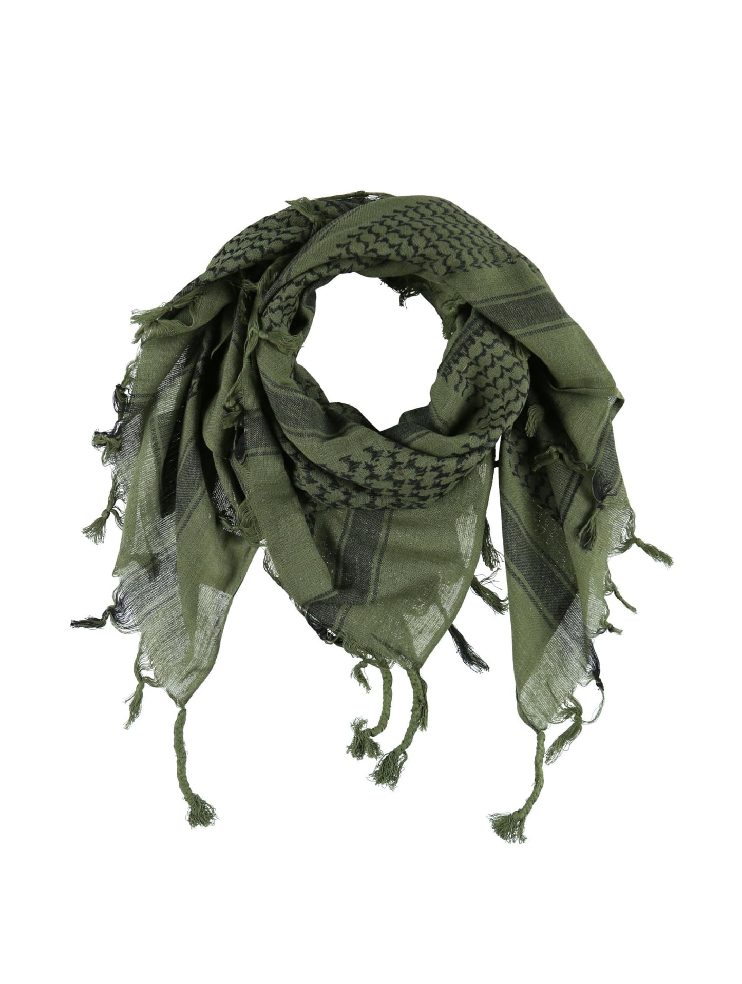 Brandit Shemag Scarf Olive/Black – Tactical Cotton Desert Keffiyeh Wrap